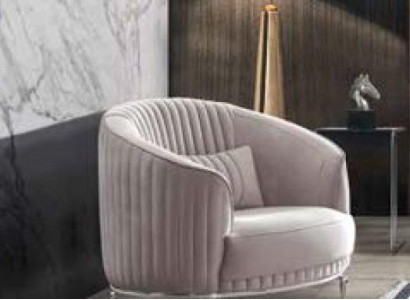 Armchair Luxury Single Seater Couch Textile Sofa Upholstery Furniture Couches Velvet